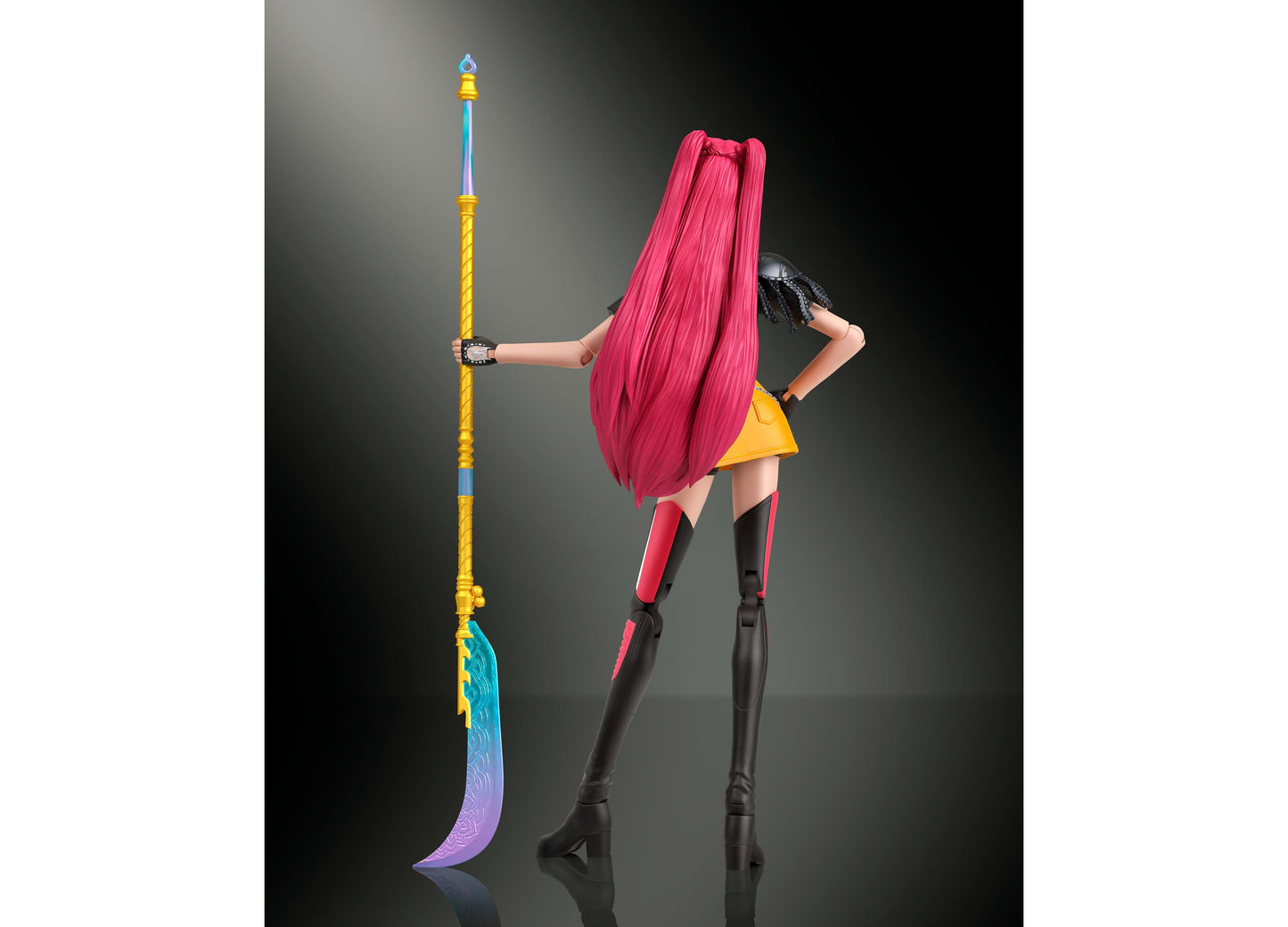 Kpop Demon Hunters Huntrx Mira 6-inch action figure with pink hair and sword