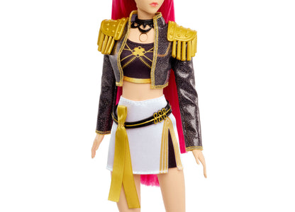 Kpop Demon Hunters Mira Huntr/X 12.75" singing fashion doll with gold and black outfit