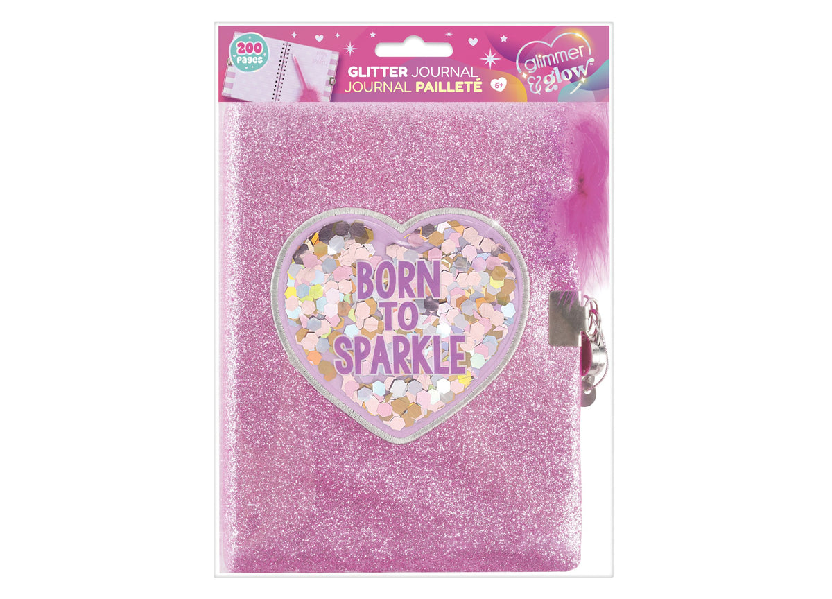 Make It Real Born To Sparkle Glitter Journal, Ages 6+