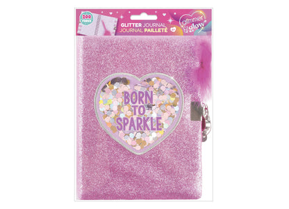 Make It Real Born To Sparkle Glitter Journal, Ages 6+
