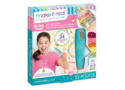 Make It Real Quick Twist Bracelet Maker, Ages 8+