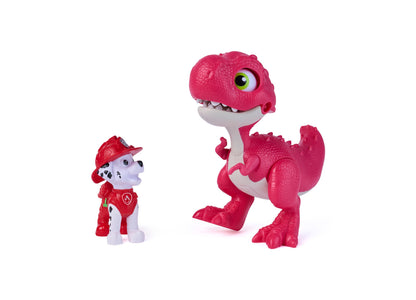 PAW Patrol Roaring Pups Marshall and Rhubarb pink dinosaur figures 2-piece set