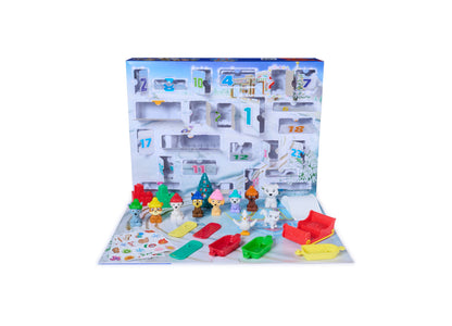 Paw Patrol 24-Day Holiday Advent Calendar Playset with 10 Figures, 7 Vehicles & Accessories, Ages 3+