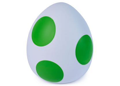 Super Mario Hatchin' Yoshi Interactive Figure with light blue egg shell and green spots
