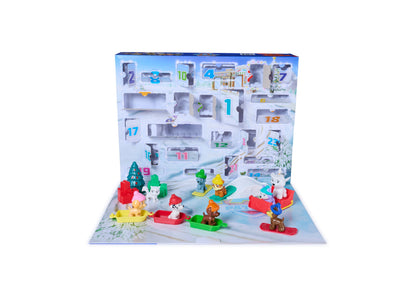 Paw Patrol 24-Day Holiday Advent Calendar Playset with 10 Figures, 7 Vehicles & Accessories, Ages 3+