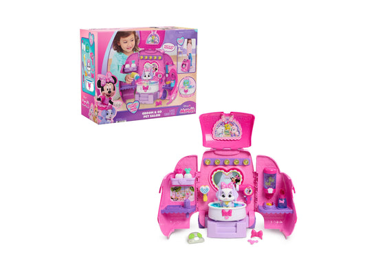 Minnie Mouse Groom & Go Pet Salon Lights and Sounds 16-Piece Playset ...