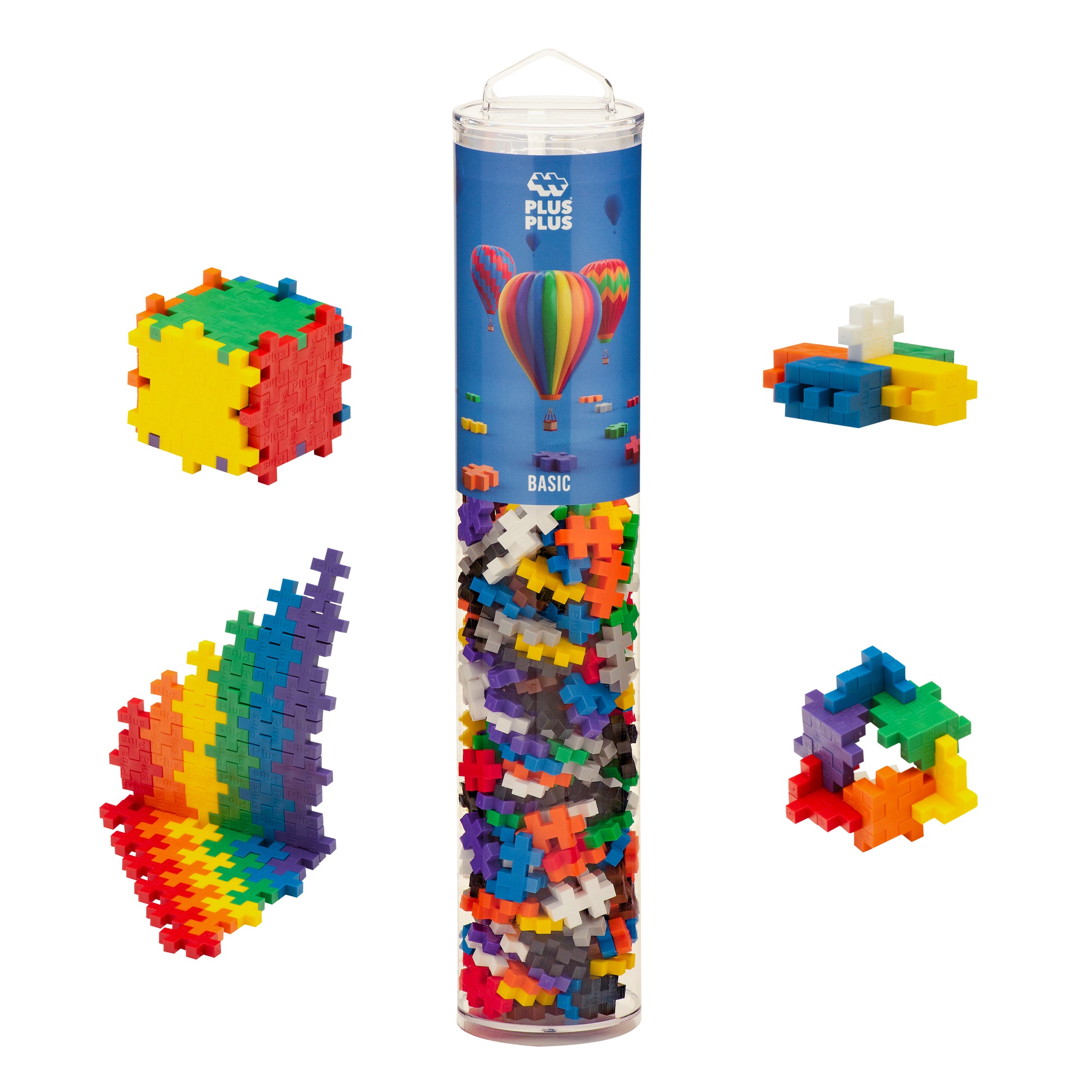 Plus-Plus Basic 240-Piece Construction Building Set - Colorful Interlo ...