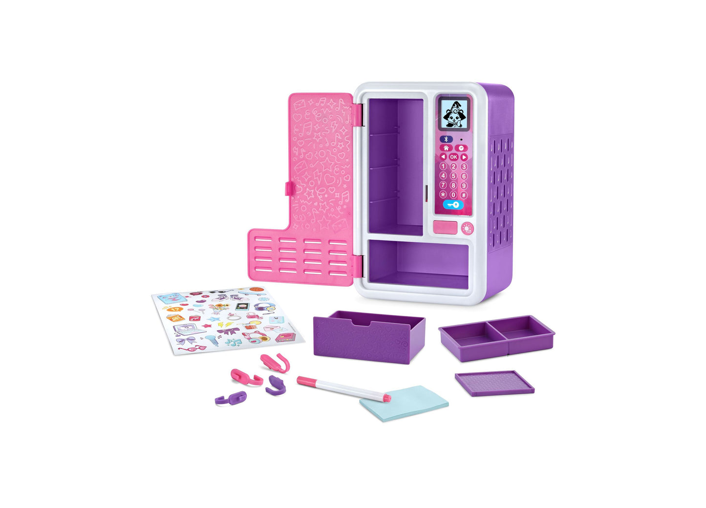VTech My Mini Locker purple and pink Bluetooth music learning toy with accessories