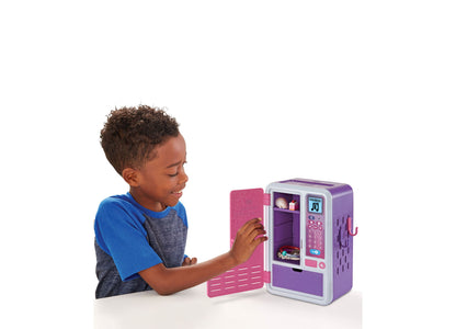 VTech My Mini Locker purple and pink Bluetooth music learning toy with child playing