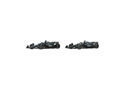 Hot Wheels 1:64 Scale Mercedes-AMG PETRONAS Formula One Premium Die-Cast Race Car, 2-Pack