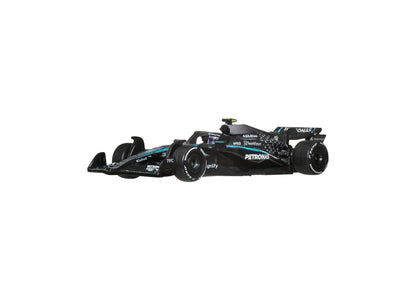 Hot Wheels 1:64 Scale Mercedes-AMG PETRONAS Formula One Premium Die-Cast Race Car, 2-Pack