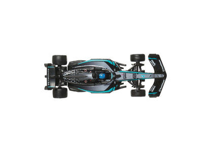 Hot Wheels 1:64 Scale Mercedes-AMG PETRONAS Formula One Premium Die-Cast Race Car, 2-Pack