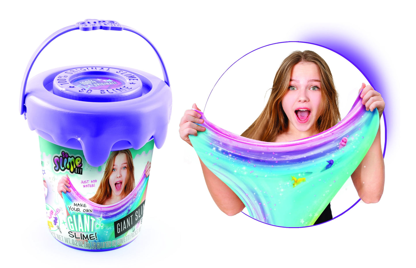 So Slime DIY Giant Slime Bucket - Vibrant Purple