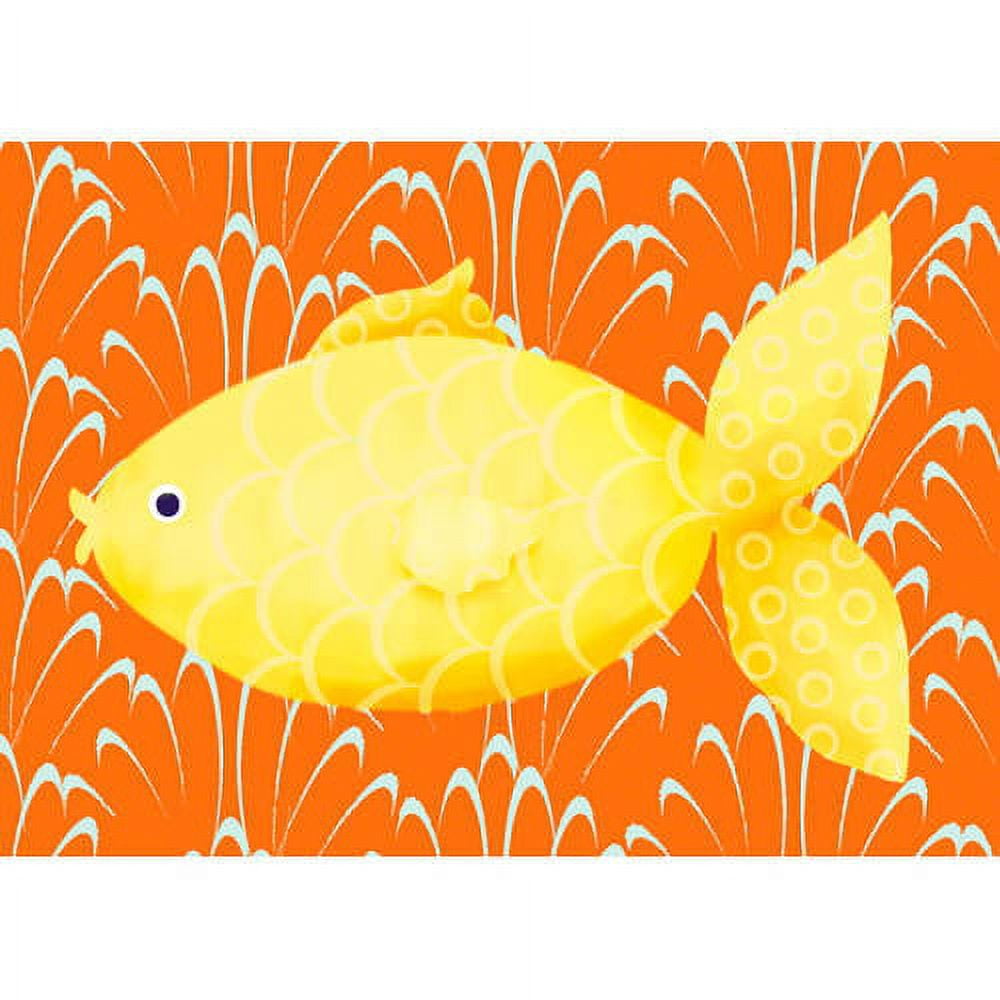 Oopsy Daisy Lenny The Fish 14 Inch Canvas Wall Art - Nautical