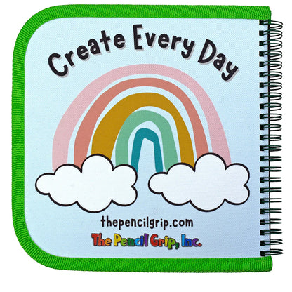 The Pencil Grip Daily Doodler Dino-Themed Reusable Activity Book with Wonder Stix