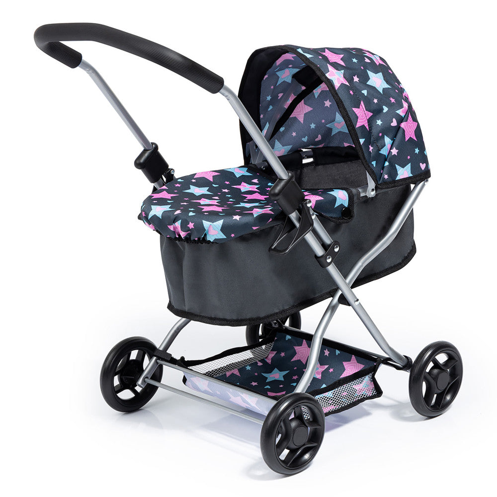 Bayer Design Dolls: Pram Starter - Blue Pink, Stars