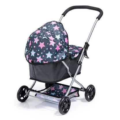 Bayer Design Dolls: Pram Starter - Blue Pink, Stars