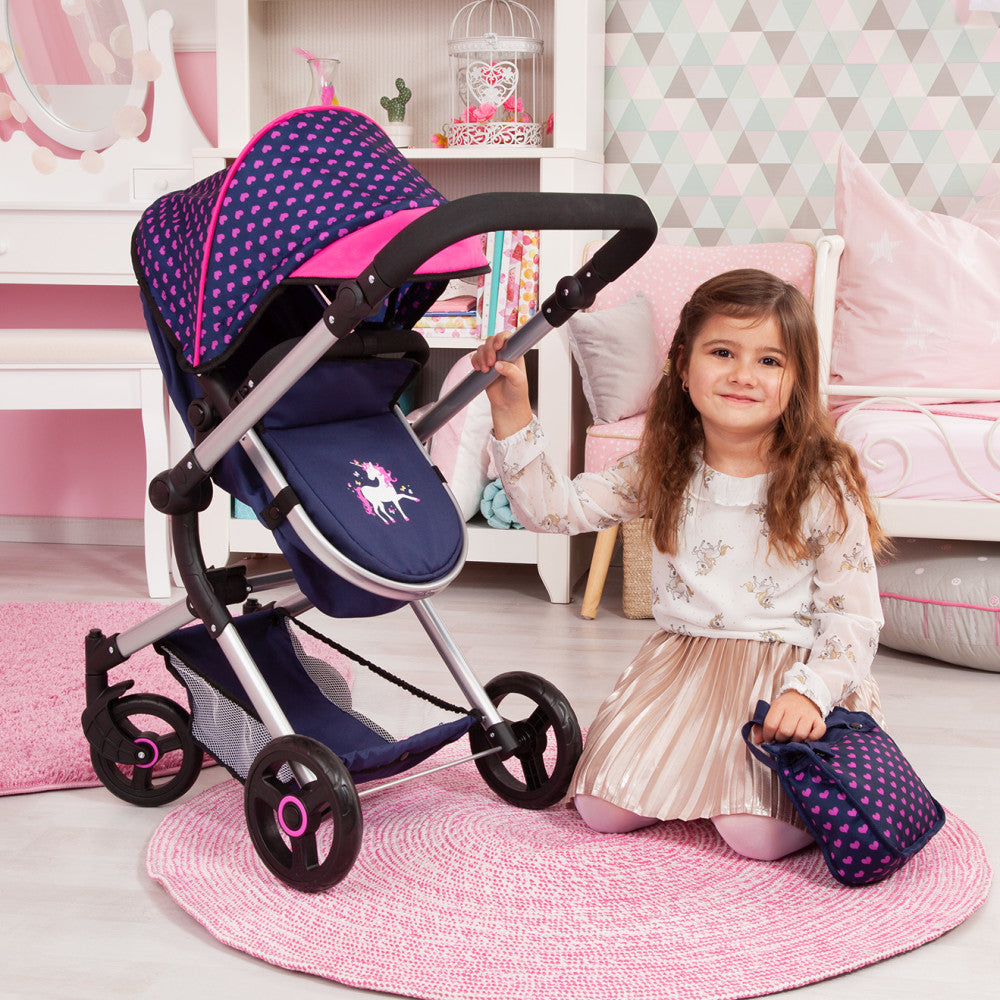 Baby Doll City Vario Pram Baby Doll Stroller with Diaper Bag