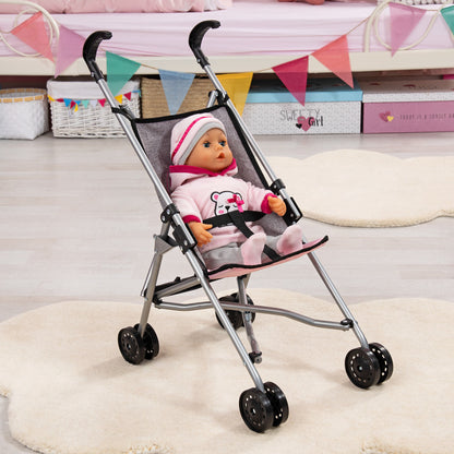 toys are us umbrella stroller Chic Grey Doll Umbrella Stroller for 18-inch Dolls