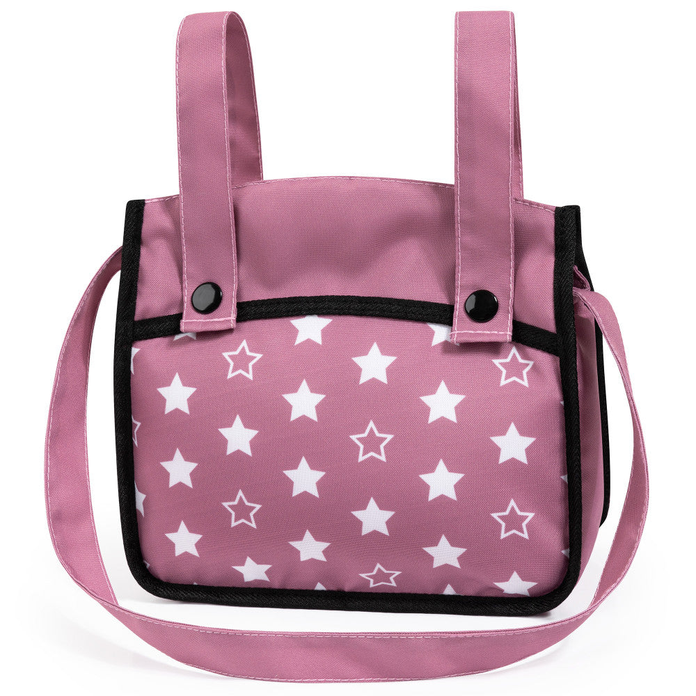 Bayer Design Dolls: Xeo Pram - Pink, White, Stars - Dolls Up To 18"