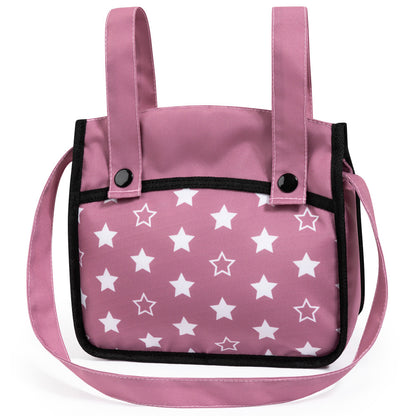 Bayer Design Dolls: Xeo Pram - Pink, White, Stars - Dolls Up To 18"