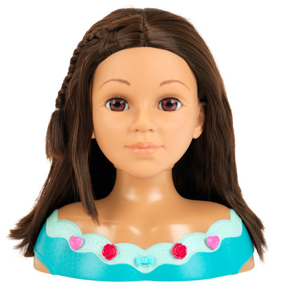 Klein: Hairstyling Head Mia - Pink & Teal, 10.6", Toy Kids Ages 3+