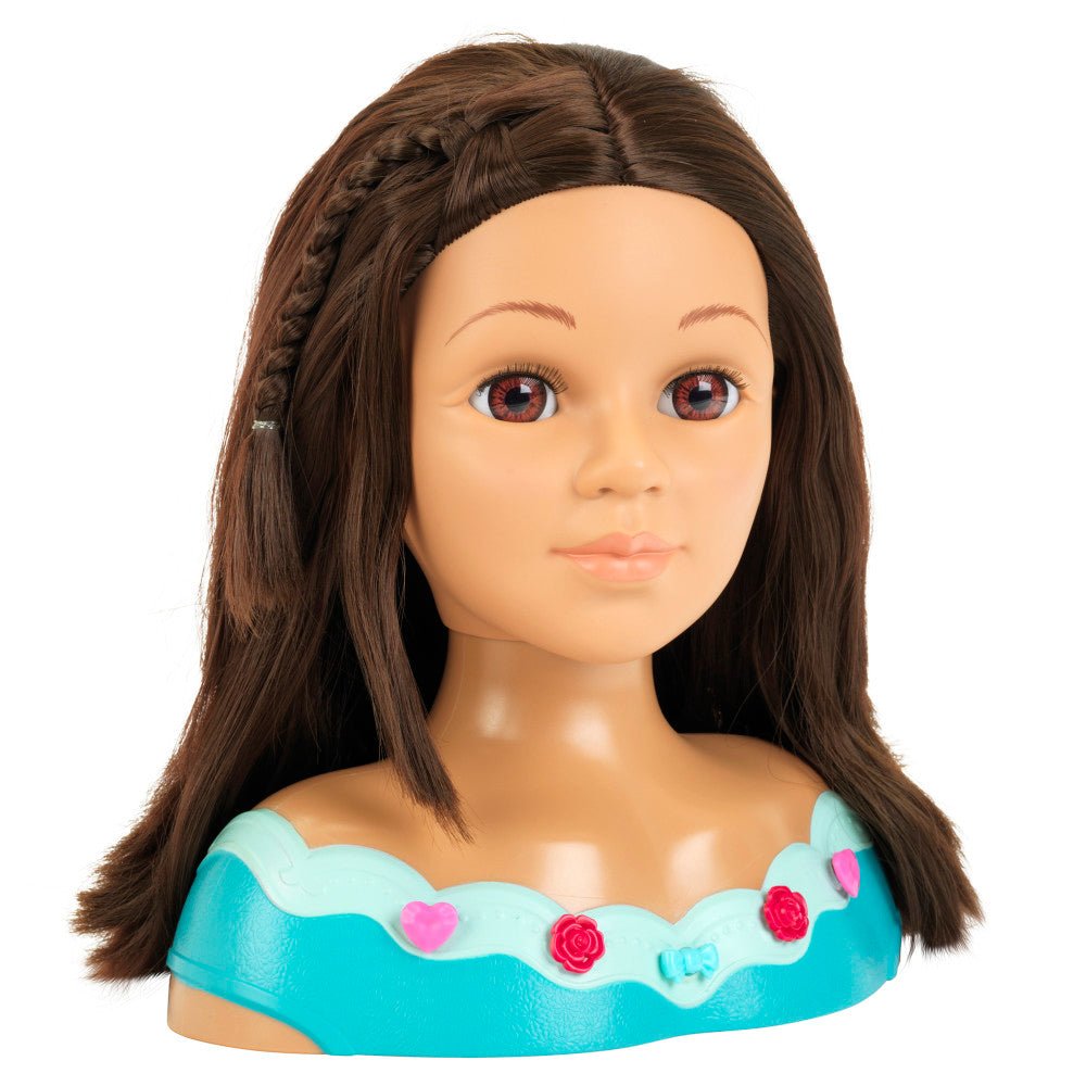Klein: Hairstyling Head Mia - Pink & Teal, 10.6", Toy Kids Ages 3+