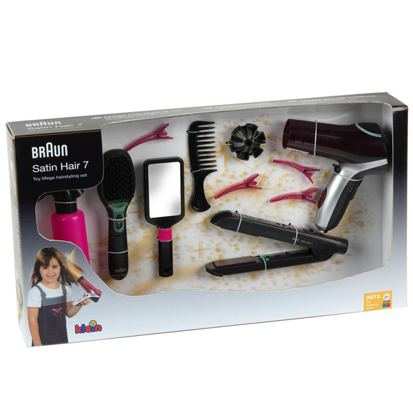 Braun 7-Piece Satin Hair Toy Hairstyling Set for Kids – Toys