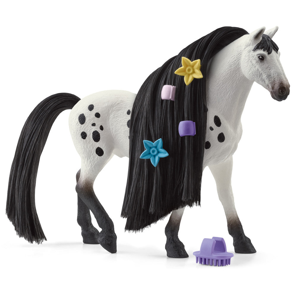Schleich Beauty Horse: Knabstrupper Stallion - Horse Figurine with Styling Accessories