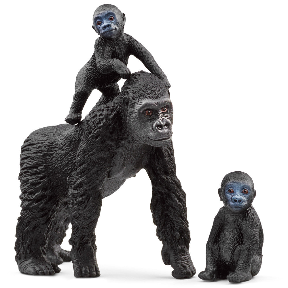 Schleich Wild Life Gorilla Family 7.5 inch Jungle Playset