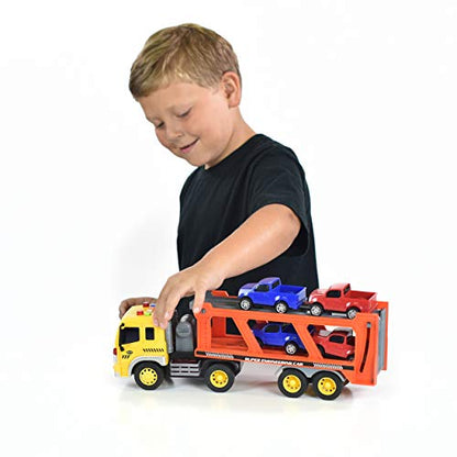 Maxx Action 17'' Hauler Transport with Diecast Trucks