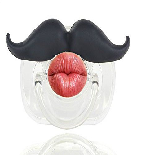 Babystache Kissable Mustache Pacifier - Brown