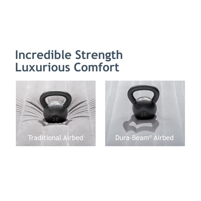 Intex Comfort Elevated Fiber-Tech Twin Airbed – Velvety Soft