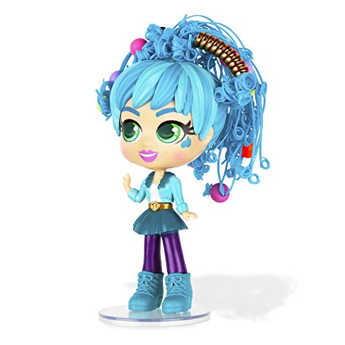 CurliGirls Adeli Deluxe Hairstyling Doll with Magic Curl Hair - Includes Pet Fiji