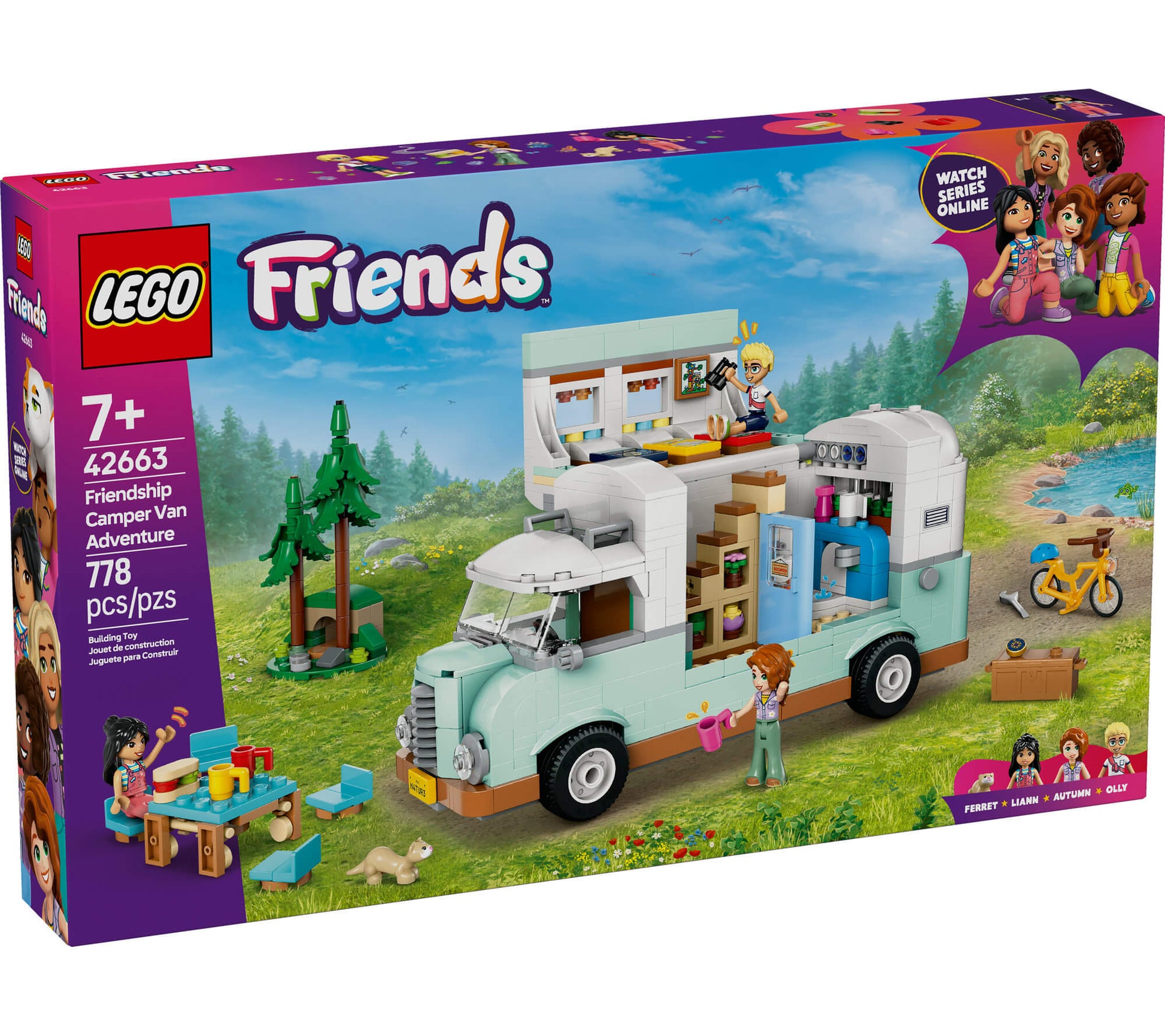 lego camper van LEGO Friends 42663 Friendship Camper Van Adventure