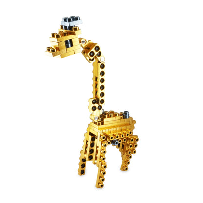 Metomics Pocket Wild Animal Series - Giraffe Model in Aztec Gold & Charcoal Black