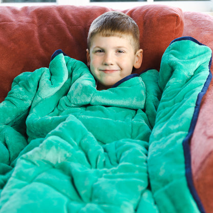 Bouncyband Kids' Sensory Weighted Blanket ‚Äì Soft Fleece, 7lb, 56" x 36"