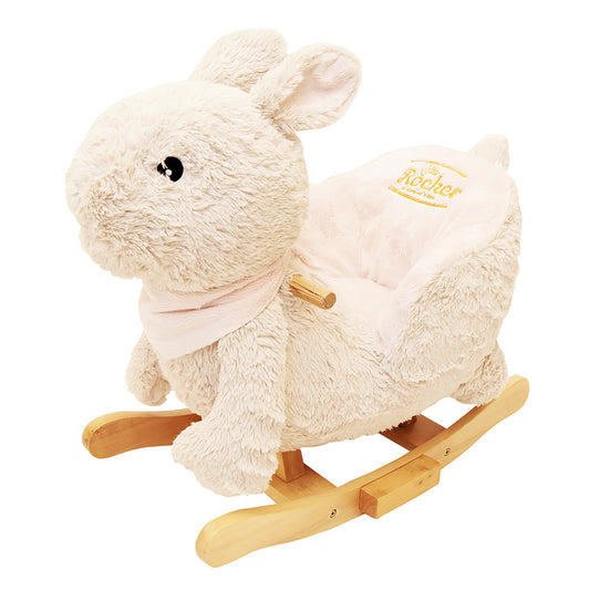 Gerardo's Toys: Little Rockers - Bunny - Wooden Plush Ride-On Rocking Animal Toy