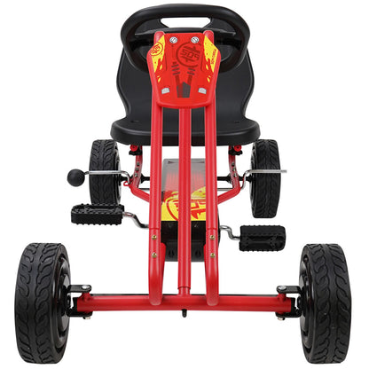 Rocket Pedal Go Kart - High Performance Ride-On Toy for Kids - Red