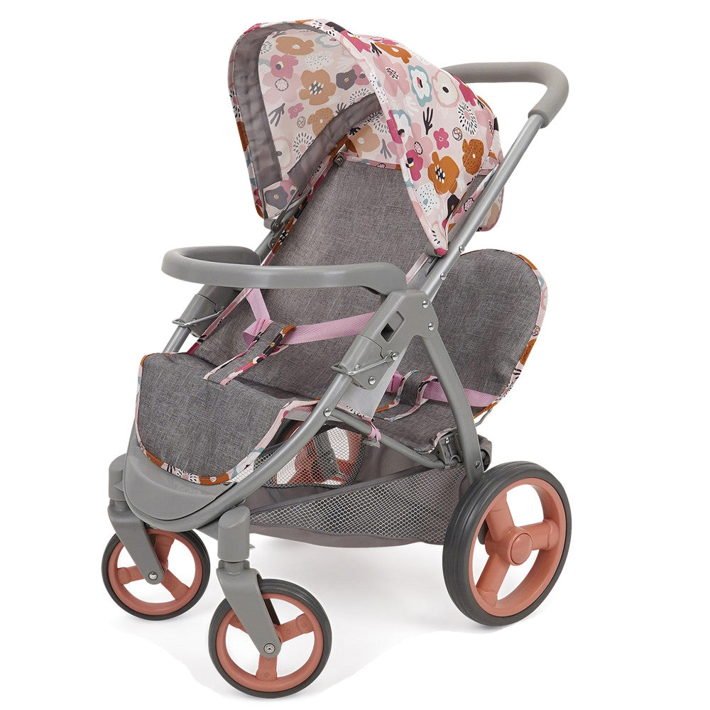 509 Crew: Melange Flora - Mabelle Duo Twin Doll Stroller, Ages 3+