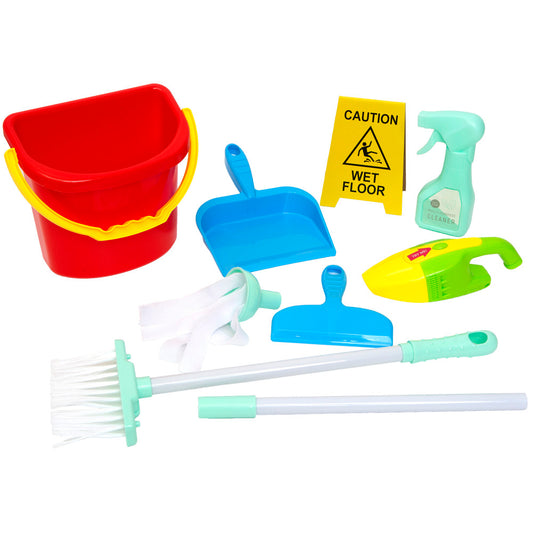 Boley: Cleaning Set - 8pc Toy Accessories, Pretend Play & Housekeeping, Kids Ages 3+
