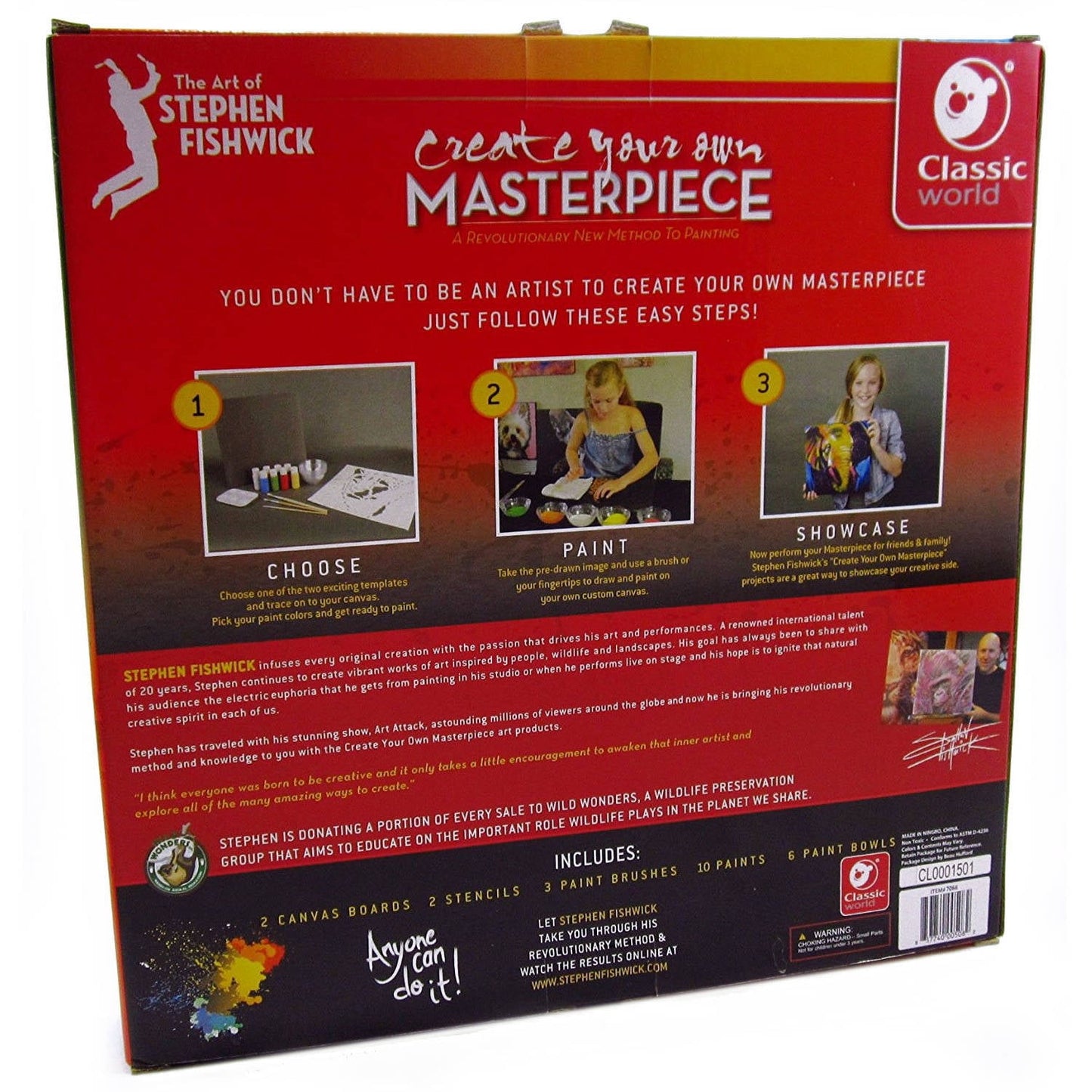 Classic World Fishwick Speed Art 1 Paint Kit with Instructional DVD