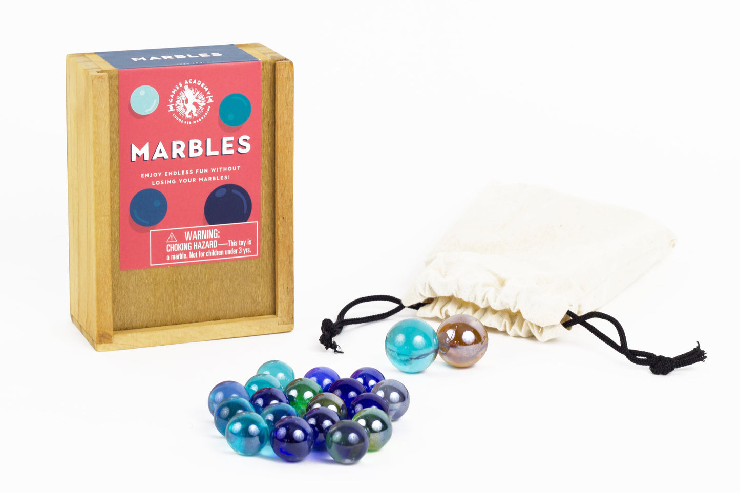 Professor Puzzle Marbles Game Set with Wooden Storage
