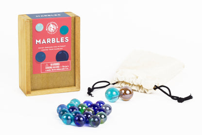 Professor Puzzle Marbles Game Set with Wooden Storage