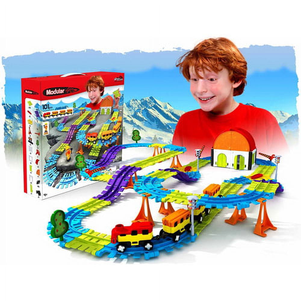 Modular Toys USA 3D Express Kit - Colorful Railroad Adventure Set