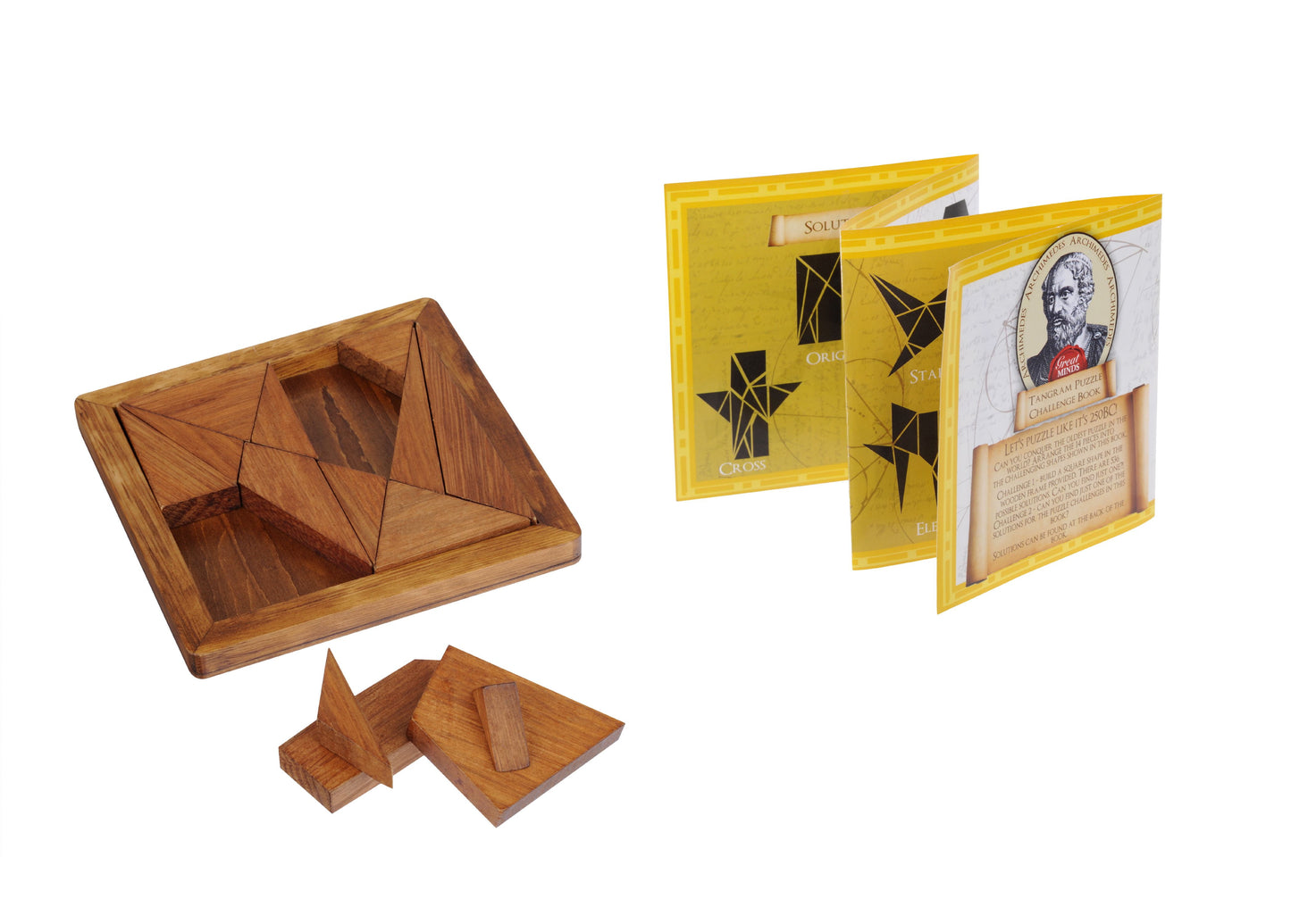 Professor Puzzle Great Minds Archimedes - Wooden Tangram Puzzle