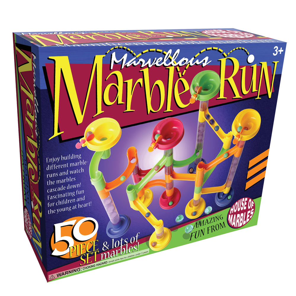 Marble Course Toy House of Marbles 50-Piece Marvellous Marble Run Construction Set – Toys ...
