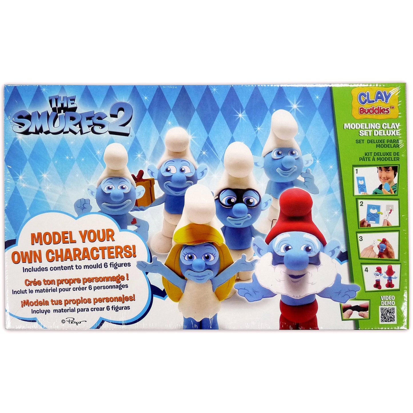 Smurfs 2 Clay Buddies Super Pack - Modeling Clay Set