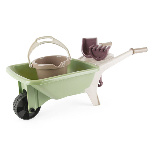 Dantoy Green Garden Wheelbarrow Playset - Eco-Friendly Pretend Play for Toddlers