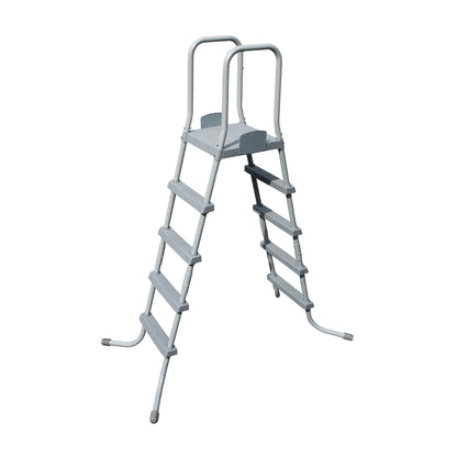 Bestway: 52" Steel Above Ground Swimming Pool Ladder No-Slip Steps